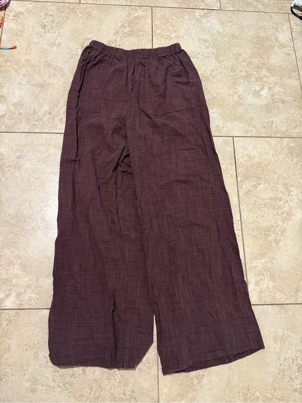 Cotton On Wide-Leg Pants in brown (Linen blend)